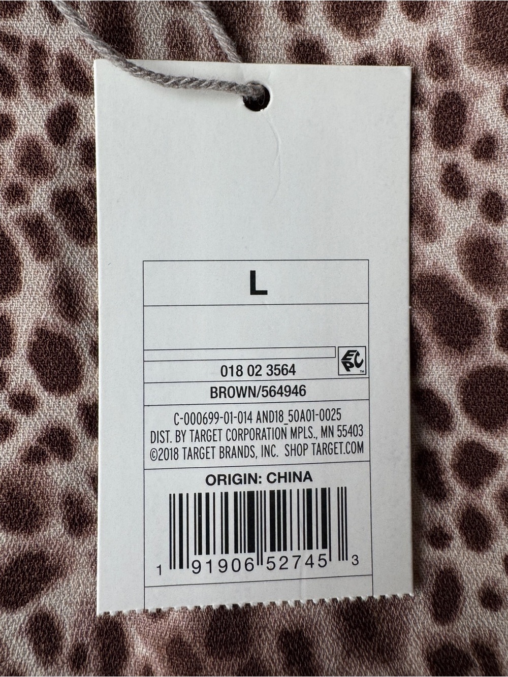 A New Day leopard print tank top with adjustable straps size L - Picture 7 of 8